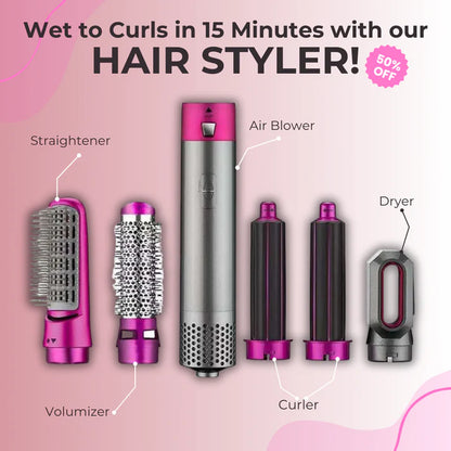 5 In 1 Electric Hair Dryer Brush